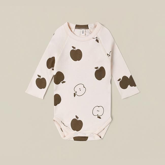 <img class='new_mark_img1' src='https://img.shop-pro.jp/img/new/icons14.gif' style='border:none;display:inline;margin:0px;padding:0px;width:auto;' />【送料無料】Basil Apple Orchard Bodysuit by organic zoo