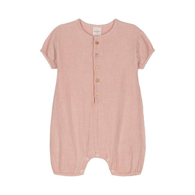 <img class='new_mark_img1' src='https://img.shop-pro.jp/img/new/icons14.gif' style='border:none;display:inline;margin:0px;padding:0px;width:auto;' />【送料無料】Romper Bebecito (organge stripe )(3M~12M) by Studio Boheme Paris