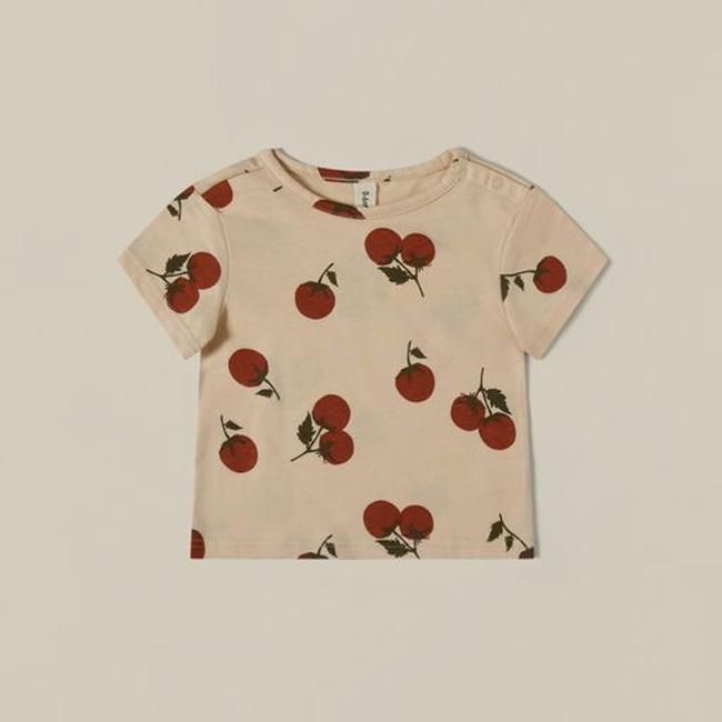 <img class='new_mark_img1' src='https://img.shop-pro.jp/img/new/icons14.gif' style='border:none;display:inline;margin:0px;padding:0px;width:auto;' />【再販予約/4月第1週入荷】【送料無料】Tomato Classic T-Shirt (0-6m/6-12m/1-2y/2-3y) by organic zoo OZSS23
