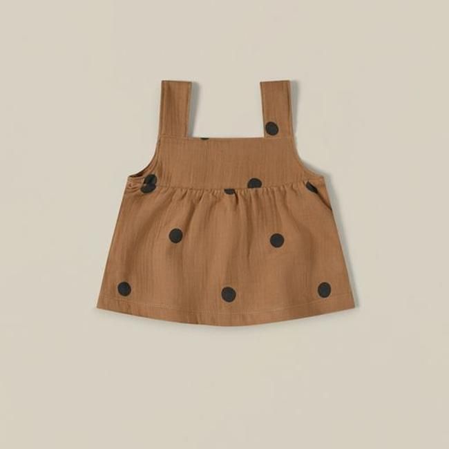 <img class='new_mark_img1' src='https://img.shop-pro.jp/img/new/icons47.gif' style='border:none;display:inline;margin:0px;padding:0px;width:auto;' />【送料無料】Gold Dots Dolce Top (1-2y/2-3y) by organic zoo OZSS23