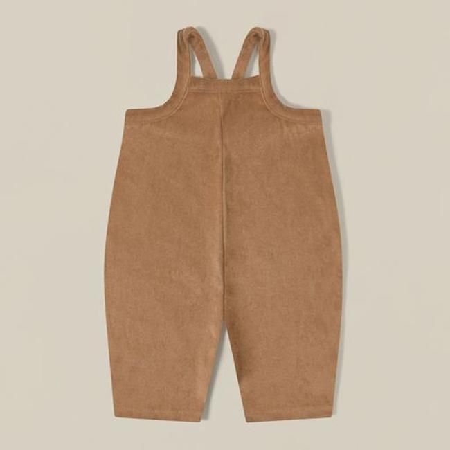 <img class='new_mark_img1' src='https://img.shop-pro.jp/img/new/icons58.gif' style='border:none;display:inline;margin:0px;padding:0px;width:auto;' />【再販予約/4月第1週入荷】【送料無料】Gold Terry Cropped Dungarees (1-2y/2-3y) by organic zoo OZSS23