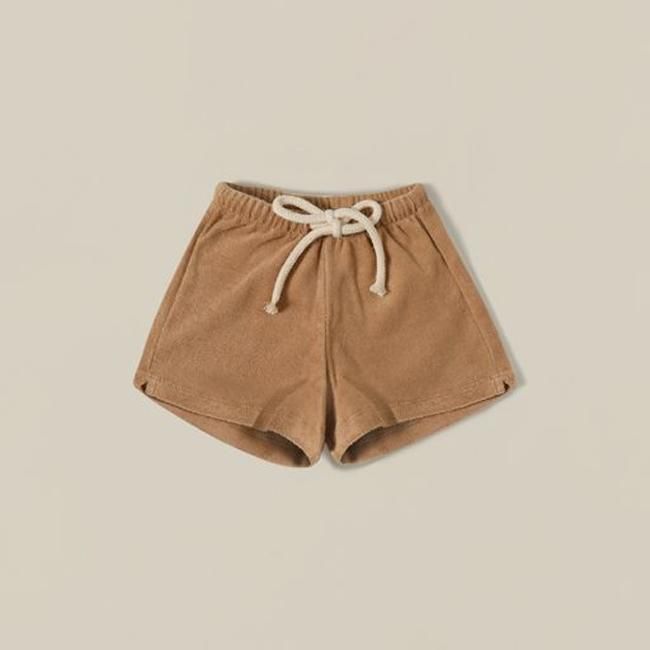 <img class='new_mark_img1' src='https://img.shop-pro.jp/img/new/icons14.gif' style='border:none;display:inline;margin:0px;padding:0px;width:auto;' />【送料無料】Gold Terry Rope Shorts (0-6m/6-12m/1-2y/2-3y) by organic zoo OZSS23