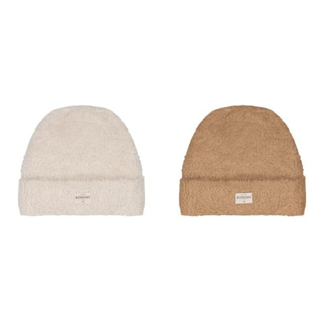 <img class='new_mark_img1' src='https://img.shop-pro.jp/img/new/icons14.gif' style='border:none;display:inline;margin:0px;padding:0px;width:auto;' />【送料無料】Bonnet Ourson Ecru / Golden Bear (1-2Y, 3-5Y) by STUDIO BOHEME PARIS