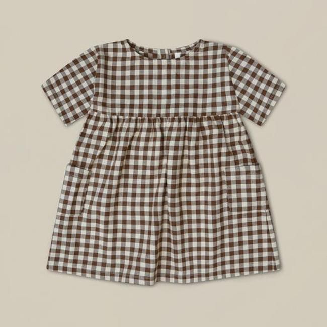 <img class='new_mark_img1' src='https://img.shop-pro.jp/img/new/icons14.gif' style='border:none;display:inline;margin:0px;padding:0px;width:auto;' />̵Gingham Gather Dress  by organic zoo OZAW23