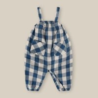̵Pottery Blue Gingham Artisan Jumpsuit (6-12M,1-2Y, 2-3Y, 3-4Y) by organic zoo OZSS24