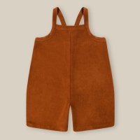 ̵Terracotta Terry Cropped Dungarees (1-2Y,2-3Y,3-4Y) by organic zoo OZSS24