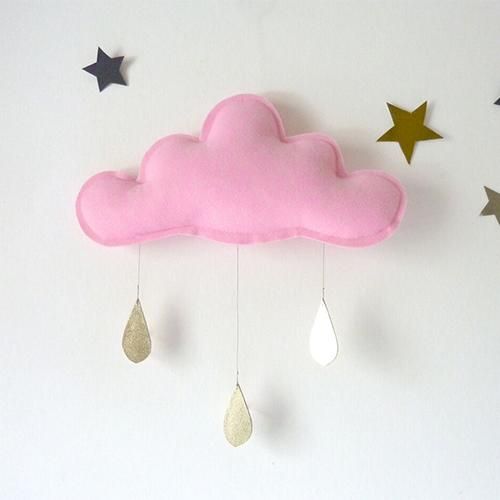 Spring Cloud mobile (pink) by The Butter Flying