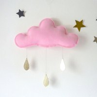 Spring Cloud mobile (pink) by The Butter Flying