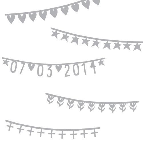 SALE 70%offBasic Banner Silver by A little Lovely Company