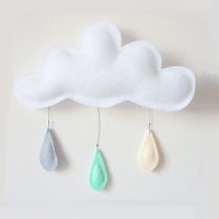 Cloud mobile (grey mint cream)