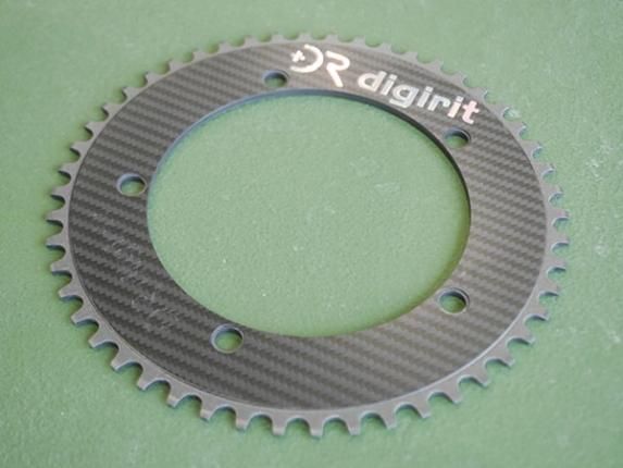 digirit カーボンチェーンリング 49T PCD144 - 自転車