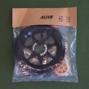 ALIVE INDUSTRY(饤֥ȥ꡼)SEVEN STAR GUARD SPROCKET Black<img class='new_mark_img2' src='https://img.shop-pro.jp/img/new/icons61.gif' style='border:none;display:inline;margin:0px;padding:0px;width:auto;' />