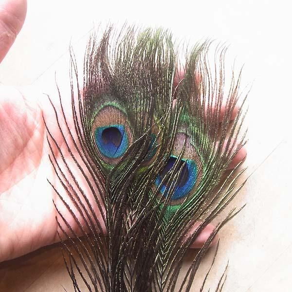 孔雀の羽 20個ナチュラル本物の孔雀の羽25-33センチメートル高品質ビッグ