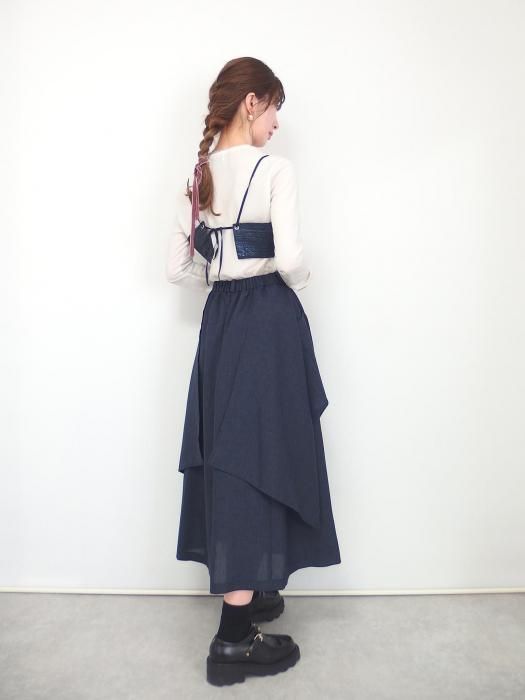 MARNI『美品ほぼ未使用』ネイビー フレアスカート