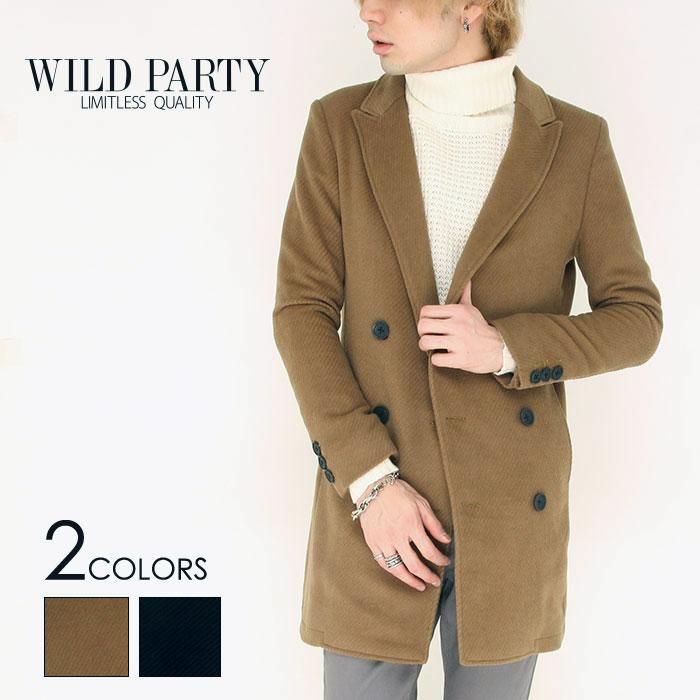 WILD PARTY】ダブルチェスターコート全2色/ワイルドパーティー - WILD