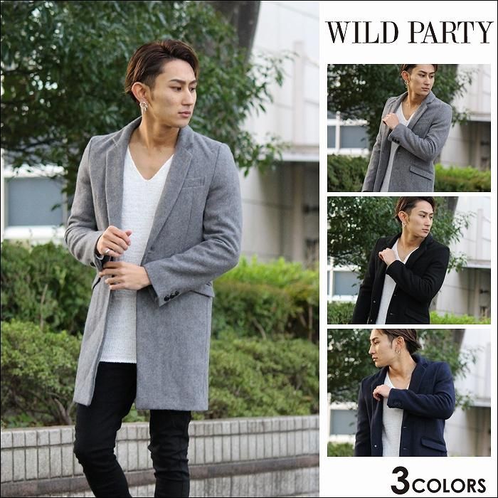 ☆20%OFF☆WILD PARTY(ワイルドパーティー)2Bチェスターコート全3色