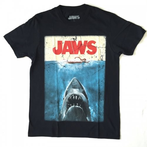 JAWS / ジョーズ ポスターデザイン ブラック Tシャツ