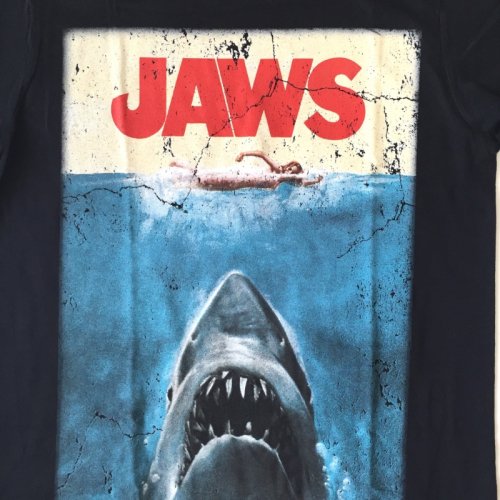 JAWS / ジョーズ ポスターデザイン ブラック Tシャツ