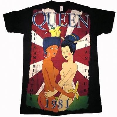 正式ライセンス　未着用クイーンTシャツMサイズ　メンバー柄　QUEEN ツアー