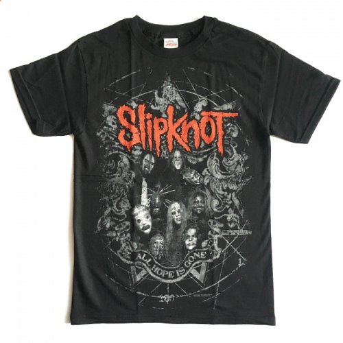 Slipknot スリップノット レッドロゴ All Hope Is Gone ブラック Tシャツ
