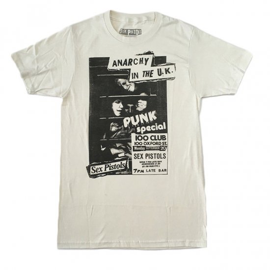 Sex Pistols セックス・ピストルズ ANARCHY IN THE U.K. ベージュ Tシャツ