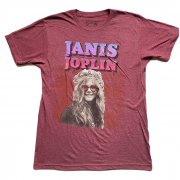 Janis Joplin ジャニス・ジョプリン フォト ワインヘザー Tシャツ バンドT