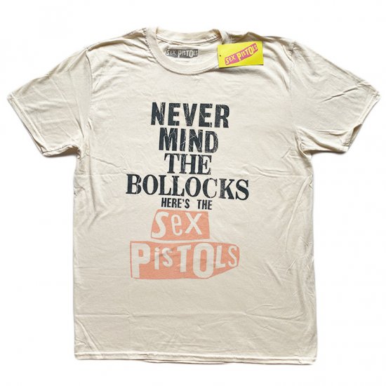 Sex Pistols セックス・ピストルズ NEVER MIND THE BOLLOCKS ベージュTシャツ