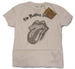 Rolling Stones White Black&Silver Tangue T-shirts