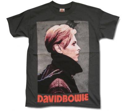 David Bowie デビッド・ボウイ RETRO PHOTO グレー Tシャツ バンドT