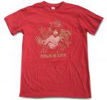 BRUCE LEE Red Heather T-SHIRTS
