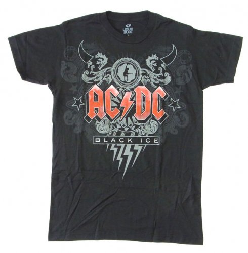 00年代 AC/DC BLACK ICE 2008 ロゴプリント バンドTシャツ メンズXL
