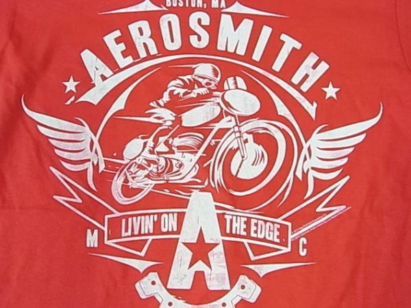 Aero Smith エアロ・スミス "LIVIN' ON THE EDGE" Tシャツ バンドT