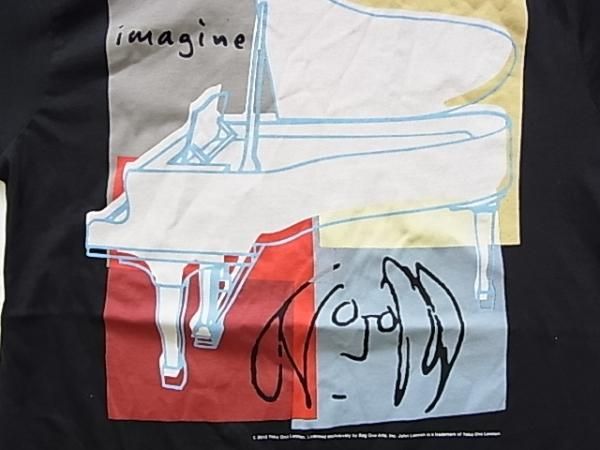 John Lennon ジョン レノン Imagine イマジン ブラック Tシャツ バンドt