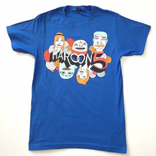 Maroon5 マルーン5 OVEREXPOSED ブルー Tシャツ バンドT