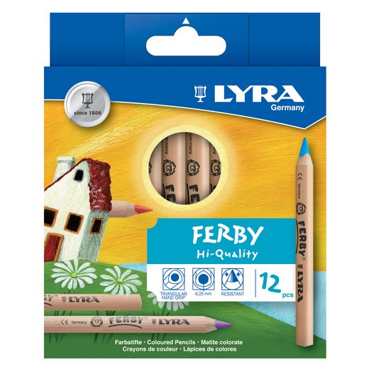 リラ ファルビー 色鉛筆（軸白木）12色セット | オーガニックショップ 