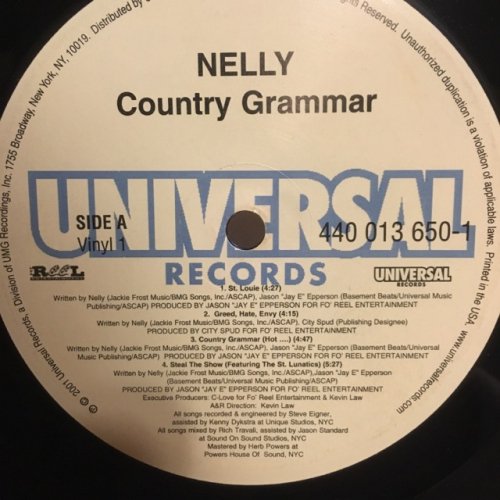 【USED】Nelly - Country Grammar [2LP] [ Vinyl: VG+ / Jacket : VG+ ]