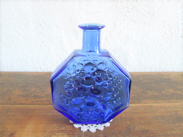 テイスト北欧リーヒマエン・ラシ　ステラポラリス　花瓶　ブルー