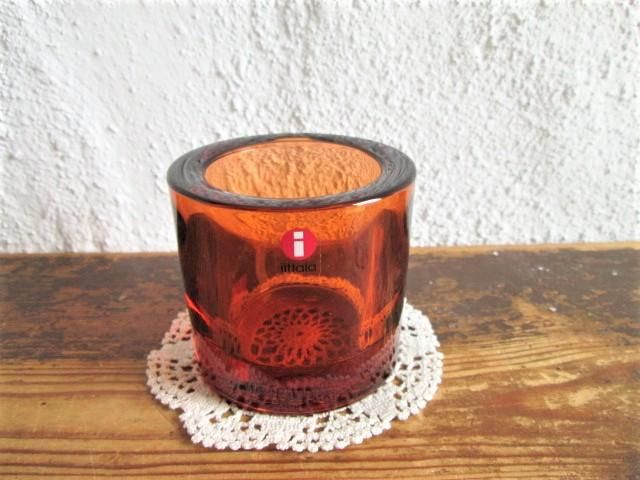 Iittala イッタラ　キャンドルホルダー　セリビアオレンジ