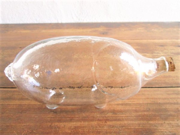 Lisa Larson リサラーソン ガラスボトル 豚 - ガラス