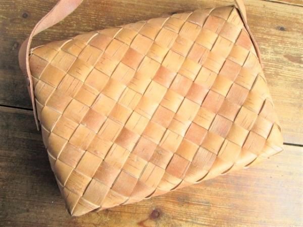 美品！スウェーデンの美しい伝統工芸品♪ 白樺のショルダー