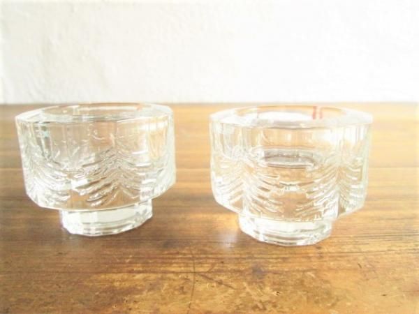 iittala/イッタラ社：Kuusi/クーシ キャンドルホルダー☆ H5㎝ No1+2 A