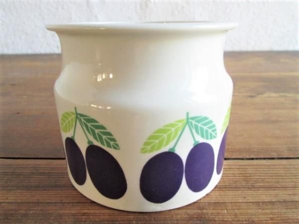 ARABIA/アラビア/POMONA/ポモナ/ジャムポット/プラム Arabia/アラビア社のジャムポット：Pomona/ポモナ・シリーズ