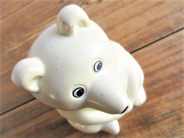 フィンランドの白くま貯金箱/Polar Bear Money Box☆　Nordea銀行 - 北欧雑貨・ヴィンテージショップ 「 made in  Sweden 」　～　北欧食器、アンティーク、インテリア、北欧デザイン商品を現地スウェーデンからご紹介するネット通販ショップです♪