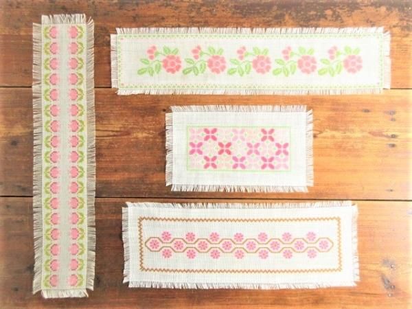 人気商品！】 SWC214北欧ヴィンテージ 小花のリース刺繍がとても