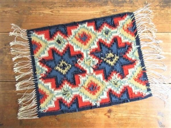 北欧 スウェーデン製 ジャガード織り タペストリー ヴィンテージ