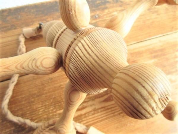 レア・モデル！北欧木製シャンデリア/吊り下げキャンドル・ホルダー