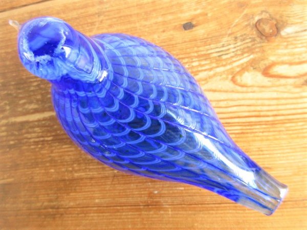 フィンランド・iittala/イッタラ社・Oiva Toikkaデザインの鳥/バードのオブジェ/Bird by Toikka：Blue Bird/Sinisulka/ルリコマドリ  1991-2001 - 北欧雑貨・ヴィンテージショップ 「 made in Sweden 」 ～  北欧食器、アンティーク、インテリア、北欧デザイン商品を現地 ...