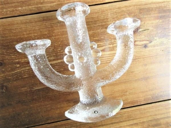 希少！ヴィンテージ クリスタルガラス キャンドルホルダー フランスアンティーク 希少！ヴィンテージ クリスタルガラス キャンドルホルダー