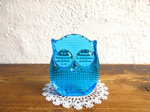 ◇ビンテージ hyllinge glass owl フクロウ ガラス カラフェ