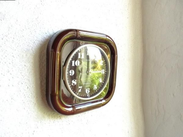 美品！ドイツ・Kienzle/キンツレー社製・陶器ウォールクロック